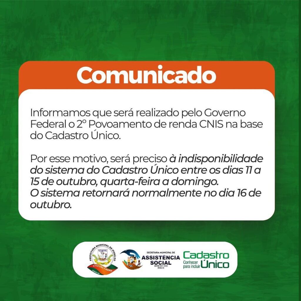 Comunicado Prefeitura Municipal De Ipor