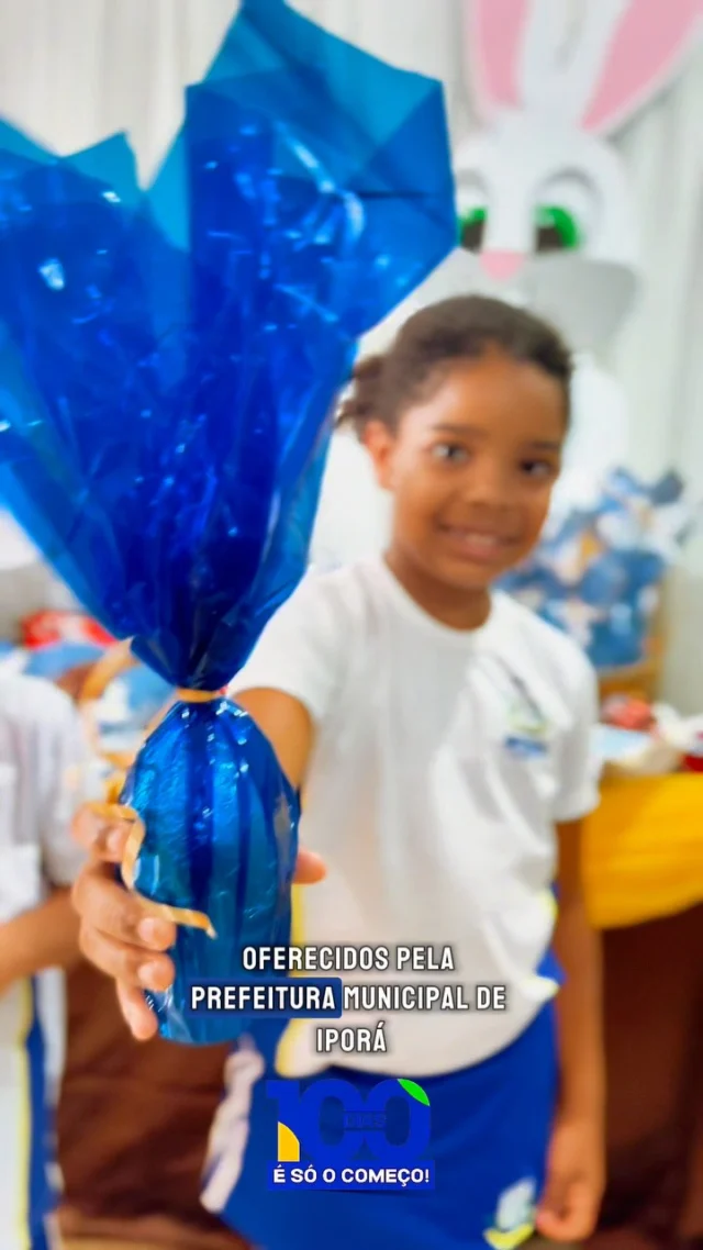 Páscoa celebrada com união e carinho nas escolas de Iporá!  A rede municipal de ensino celebrou a Ceia de Páscoa com muito afeto, partilha e significado. Diversas escolas promoveram momentos especiais com os alunos, reforçando valores como solidariedade, amor ao próximo e respeito.  A gestão pública, na pessoa da prefeita Maysa Cunha, valoriza cada detalhe que contribui para o desenvolvimento humano dentro das salas de aula.  Educação que acolhe e transforma! Iporá do jeito que o povo quer.  #CeiaDePáscoa #EscolasMunicipais #EducaçãoComAmor #PrefeituraDeIporá #PáscoaNasEscolas #GestãoPresente #IporáDoJeitoQueOPovoQuer
