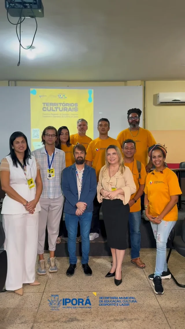 Hoje Iporá é palco da cultura goiana!  Recebemos com grande alegria o projeto Territórios Culturais – Encontros Regionais, reunindo gestores, fazedores de cultura e representantes de todo o Estado de Goiás.  Um momento importante para fortalecer políticas culturais, trocar experiências e impulsionar ainda mais a cultura em nosso município e região.  Cultura viva, povo forte! Iporá do jeito que o povo quer!  #TerritóriosCulturais #CulturaGoiana #PrefeituraDeIporá #GestãoQueValorizaACultura #IporáDoJeitoQueOPovoQuer