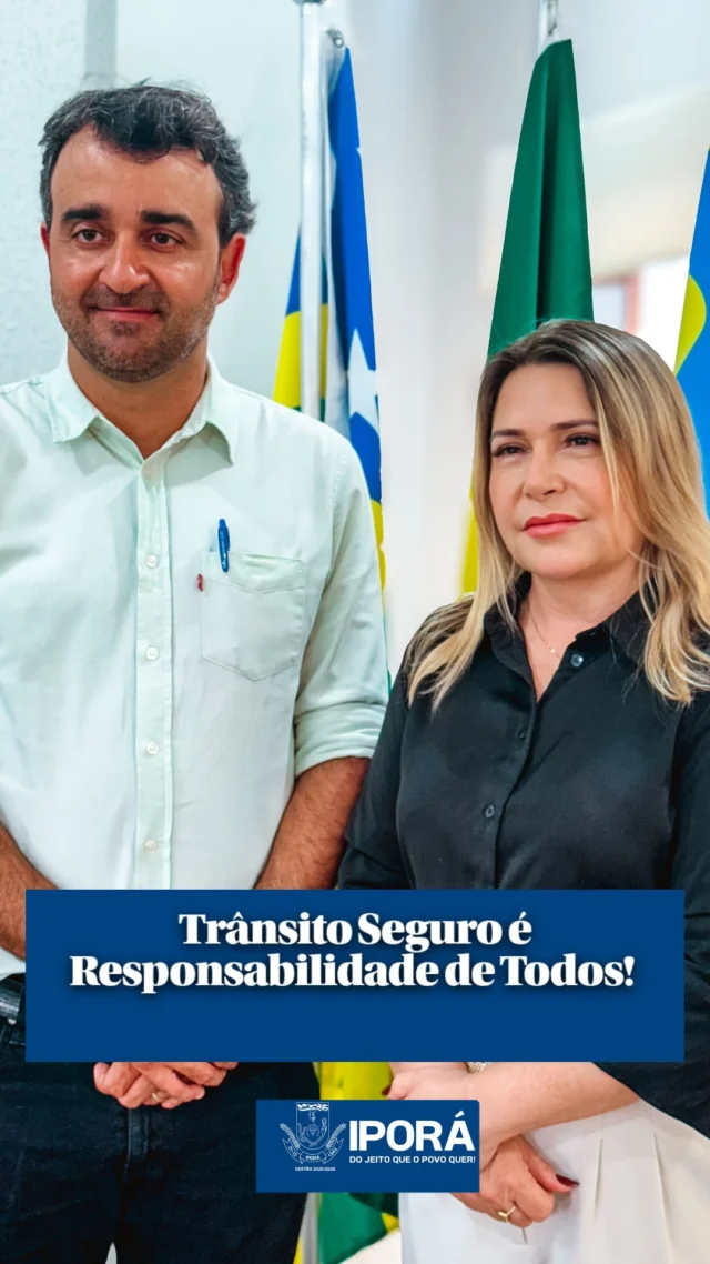 🚦 Trânsito Seguro é Responsabilidade de Todos! 🚗  A Gestão Pública Municipal de Iporá reafirma seu compromisso com a vida e a segurança de todos os cidadãos. Cada atitude no trânsito reflete diretamente na proteção de motoristas, ciclistas e pedestres.  ⚠️ Por isso, pedimos: redobre a atenção, respeite as sinalizações, use cinto de segurança e jamais misture álcool e direção. ⠀ 🤝 Trânsito seguro se constrói com empatia, responsabilidade e consciência. Faça a sua parte! Ao respeitar as leis, você salva vidas — inclusive a sua.  🛑 Juntos, podemos transformar o trânsito de Iporá em um exemplo de segurança e respeito.  #TrânsitoSeguro #Iporá #SegurançaViária #RespeiteAsRegras #ResponsabilidadeNoTrânsito