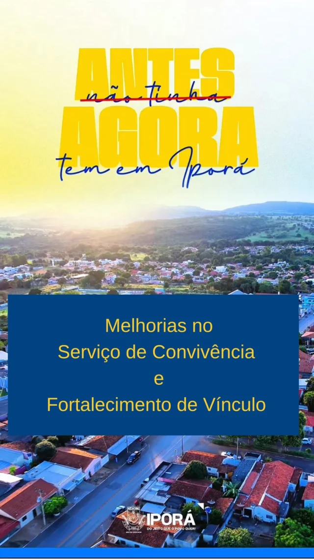 Antes não tinha… agora tem!  Tem balé, violão, pintura, inglês e até horta que floresce com cuidado e aprendizado.  No Serviço de Convivência e Fortalecimento de Vínculo a transformação acontece todos os dias — com arte, afeto e oportunidade. 🌱🎨🎶🩰📚   #AntesNãoTinhaAgoraTem #TransformandoVidas #ServiçoDeConvivência #IporáAvança