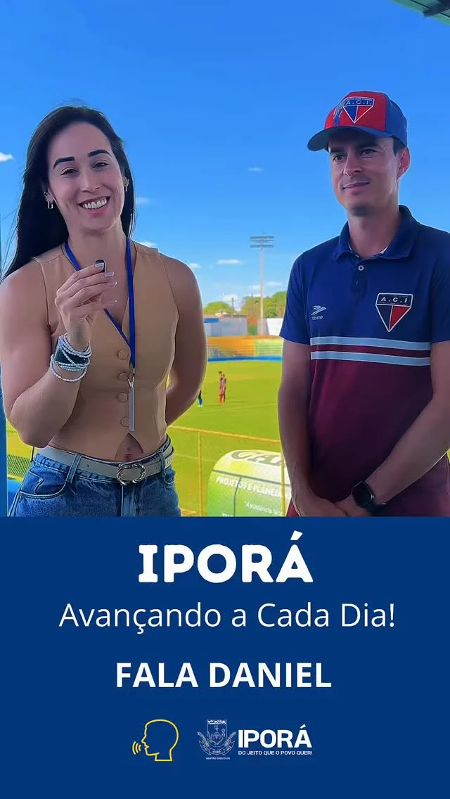 ⚽ O treinador Daniel, do Atlético Clube Iporaense, expressou seu profundo agradecimento pelo apoio recebido da prefeita Maysa Cunha, do vice Léo Contador e dos vereadores, pelo reconhecimento e incentivo ao clube.  O suporte tem feito toda a diferença no dia a dia do time, especialmente na preparação para o Campeonato Copa Goiás, fortalecendo o trabalho dos atletas e a paixão pelo esporte em nossa cidade. 🙌💛  #AtléticoIporaense #CopaGoiás #FutebolDeIporá #ApoioAoEsporte #PrefeituraDeIporá #TimeDaCidade #EsporteÉVida #TrabalhoEmEquipe
