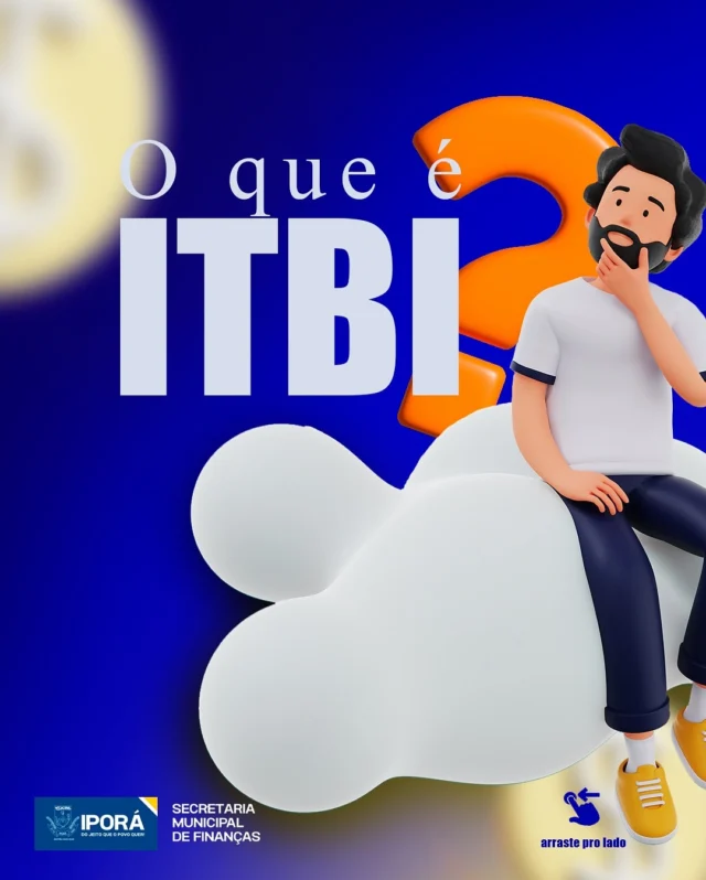 📢 Você sabe o que é ITBI? 🤔 O ITBI é o Imposto sobre Transmissão de Bens Imóveis, pago sempre que você compra ou regulariza um imóvel. 🏡  ✅ Só após o pagamento desse imposto o imóvel passa oficialmente para o nome do comprador.  ⚠️ E atenção: em nosso município a alíquota foi reduzida de 3% para 1,5%. Uma grande oportunidade para quem vai adquirir seu imóvel!  👉 Aproveite essa chance e garanta economia na hora da sua compra.  #ITBI #ImpostoMunicipal #Imóveis #Economia #Oportunidade